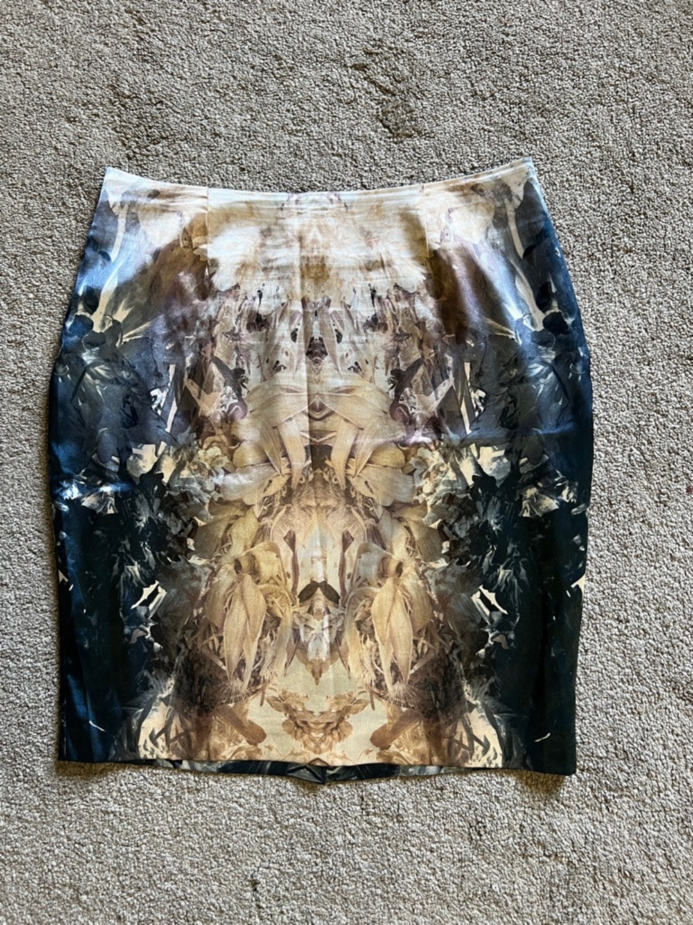 AllSaints Writer Skirt US 8 Abstract Print Pencil Skirt Artistic Designer